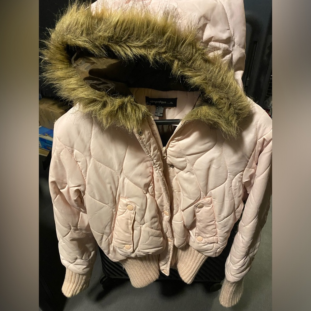 Very cutesy pink bomber!